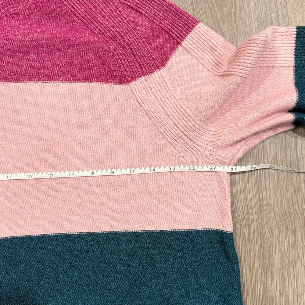 Lane Bryant Women's Multicolor Striped‎ Turtleneck Sweater Size 14/16 - Picture 5 of 10